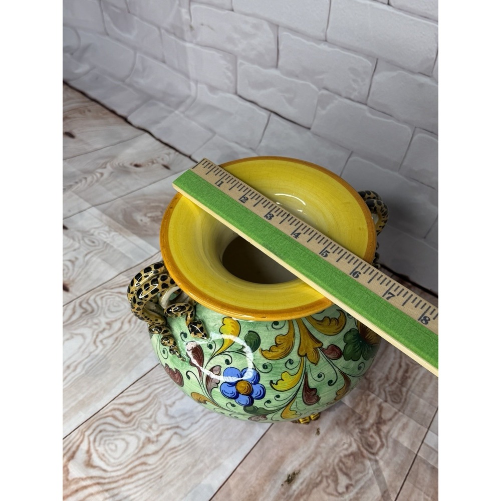 Vintage‎ Italian Majolica Jardiniere / Centerpiece Bowl - Picture 11 of 12